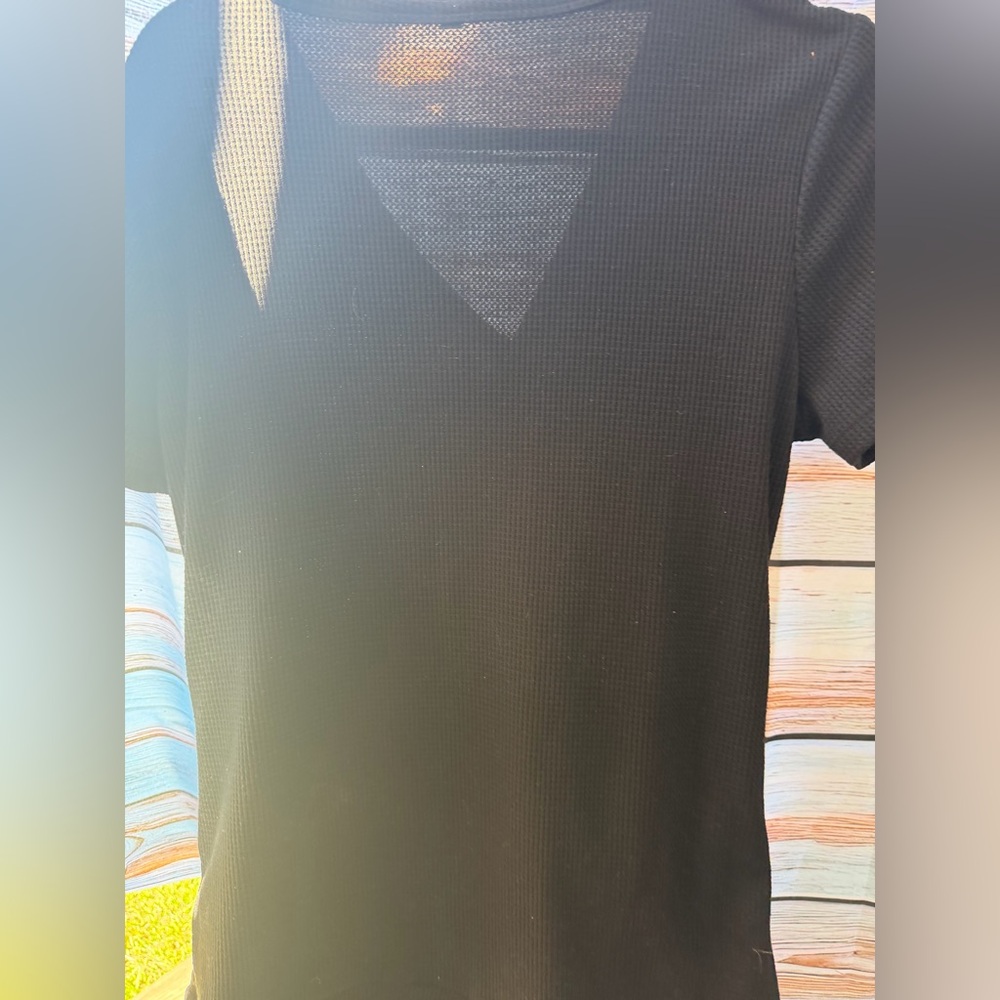 Classic Black Short-Sleeve Women’s Top
